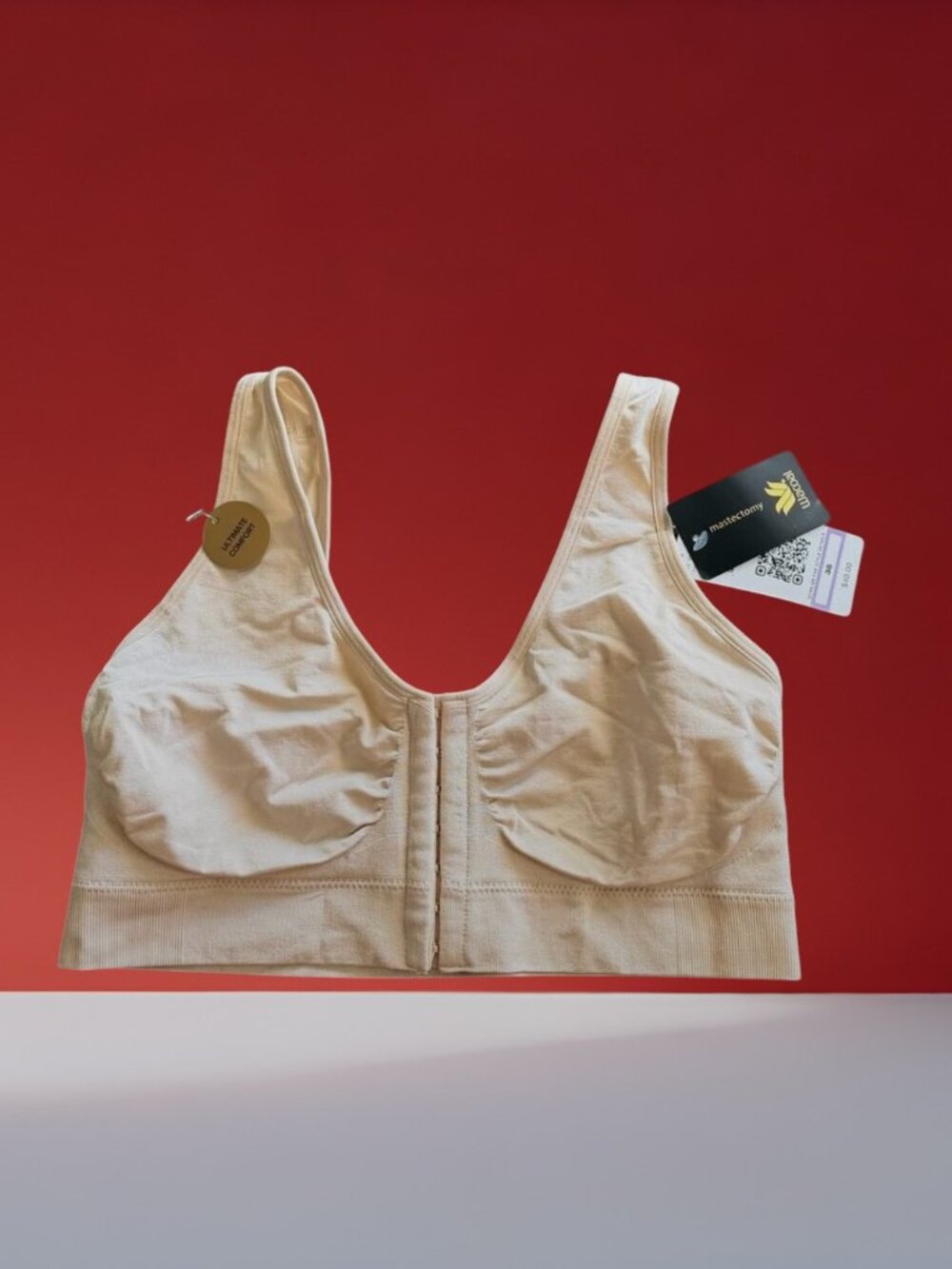 Wacoal Light Beige Front-Closure Wireless Bra